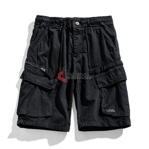 Nouveau pantalon coupe-vent tendance pour hommes Short cargo en toile à motif uni pour la course à pied et le jogging avec impression numérique - Product Image 3