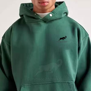 Sudadera con Capucha Premium de Corte Cuadrado, Sudadera con Capucha de Algodón Suave de Talla Grande para Hombre, Sudaderas con Capucha de Corte Cuadrado en Existencia - Product Image 4