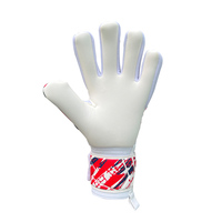 Guante de Portero de Fútbol de Látex Alemán Natural de 4mm, Transpirable, Antideslizante, Híbrido, con Dedos Negativos, Ligero, con Correa de Muñeca Ajustable