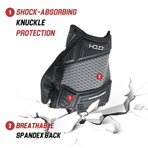 Guantes mecánicos de impacto Cuero y TPE Palma Seguridad Motosierra Trabajo Construcción Guantes Transpirable Cómodo Sostenible - Product Image 4