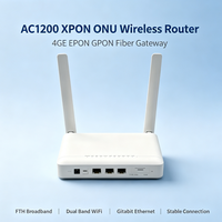 Routeur Fibre Optique XPON ONU AC1200 Double Bande WiFi 4GE Gigabit Ethernet d'Occasion pour Réseau FTTH Haute Vitesse (Terminal Optique EPON GPON)