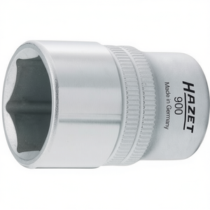 Hazet 1/2'' 6-Point Square <b>Socket</b> with Traction Profile and Knurling - Product Image 2