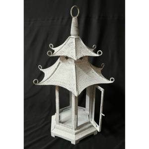 Lanterne porte-bougie en métal moderne au design populaire 2025, en forme de temple japonais, fabriquée à la main pour la décoration de la maison, de l'hôtel et du jardin - Product Image 3