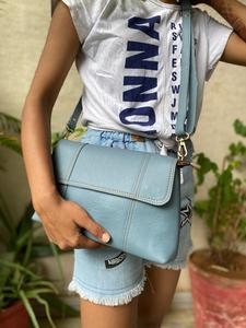 กระเป๋ามีสายสำหรับผู้หญิง,กระเป๋าถือมีสไตล์แฟชั่นหนังแท้ - Product Image 5