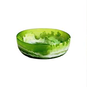 Bol et plat de service en résine écologique poli à la main de luxe avec un design d'art moderne pour une utilisation en fête Fabriqué en Inde - Product Image 3