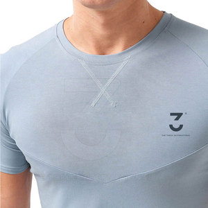 Camisetas Deportivas Personalizadas de Punto para Hombre, de Secado Rápido, Transpirables, de Tela de Poliéster, Manga Corta - Product Image 4