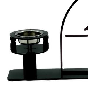 Quemador de Incienso Árabe Moderno para Eid Mubarak, Decoración de Ramadán y Eid de Metal, Caligrafía Islámica para Ambiente Festivo, Carbón de Oudh - Product Image 4