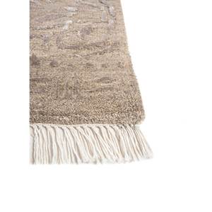 Alfombra de Lana y Seda de Bambú Tejida a Mano con Patrón Abstracto del Lejano Oriente, Beige y Marrón, 10 mm de Grosor, para el Hogar, Pasillo y Dormitorio-LRB-1730 - Product Image 4