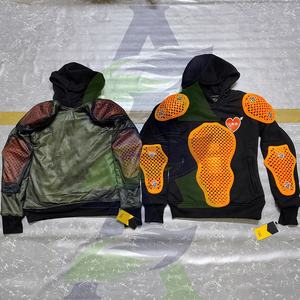 Sweat à capuche de moto à fermeture éclair approuvé CE, résistant à l'abrasion, résistant aux coupures, doublure renforcée - Product Image 6