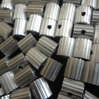 Poulies de distribution en alliage OEM personnalisables, anodisées dures, profil T2.5, alésage 10 mm / diamètre extérieur 50 mm, garantie 1 an, prix variable, 1 gorge