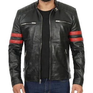 High Quality Custom Leather <b>Jacket</b> for <b>Men</b>/Direct Factory Custom Fashion Leather <b>Jacket</b> for <b>Men</b> - Product Image 6
