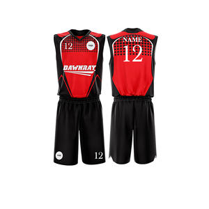 Ensemble de maillots de basket-ball personnalisés, maillot et short en polyester respirant à séchage rapide, vêtements de sport d'équipe pour hommes, femmes et jeunes - Product Image 2