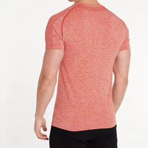 เสื้อยืดสีฟ้าสำหรับยิมผู้ชายเสื้อยืดแขนสั้นแห้งเร็วระบายอากาศได้ดีเสื้อออกกำลังกายเล่นกีฬาฟิตเนส - Product Image 2