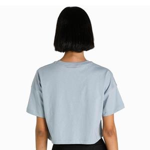 250gsm 100% Cotton Girl's T Shirts Custom Screen Puff Printing Blank Oversized Cropped Tops Fitted TShirt Breathable - Product Image 4