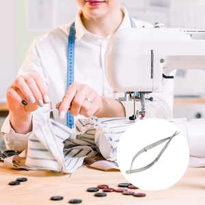 Tijeras de acero inoxidable para manicura, codo fino para piel muerta, pelo liso profesional de cola de golondrina para cortaúñas - Product Image 1