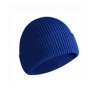 Top notch nouvelle mode tricoté chapeau acrylique coton bonnet chapeau à revers hiver extérieur chaud bonnet chapeau pour hommes femmes - Product Image 6