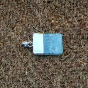 Venta al por mayor bohemio rectángulo amazonita piedra preciosa colgante de calidad superior hecho a mano collar tapa diseño bisel ajuste colgantes finos - Product Image 5