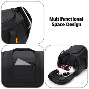 Sac fourre-tout de sport unisexe de luxe grande capacité étanche rangement de chaussures de voyage en coton personnalisable Fitness à la mode pour - Product Image 4