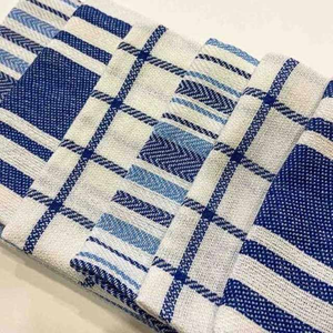 Essuie-mains gaufré en coton recyclé haute GSM torchon uni doux à séchage rapide pour la cuisine Offre Spéciale d'impression par presse à chaud - Product Image 2