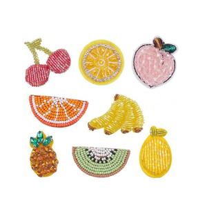 Fashion Seed Beads Embroidery <b>Patch</b> For Garments Beautiful Beaded Embroidery <b>Patch</b> For Handbags - Product Image 6