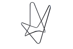 Tan Leather Butterfly <b>Chair</b> with Black Folding Stand Lightweight for Dining Outdoor Bedroom Use Living Room <b>Chair</b> <b>Cover</b> - Product Image 6