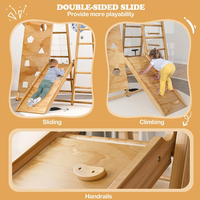 Cadre d'escalade Montessori pour enfants, aire de jeux en bois pour enfants