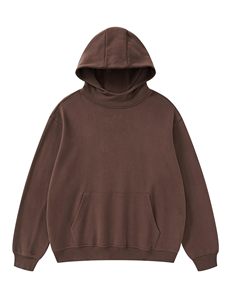 Sudadera con capucha extragrande de algodón 100% de alta calidad con estampado de logotipo personalizado, ropa de calle ajustada para hombre y mujer para invierno - Product Image 4