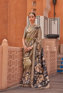 คุณภาพสูงล่าสุด v.p. เสื้อผ้าผ้าไหมอินเดียและปากีสถานพิมพ์ลายคุณภาพสูงเป็นพิเศษและตกแต่งด้วยทองคำอัลติโม - Product Image 5