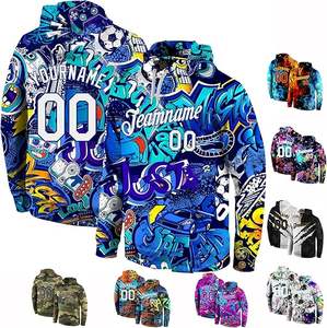 100% poliéster para EE. UU., sudaderas con capucha y sudaderas para hombre, Color sólido, deportes en blanco para sublimación, sudaderas con capucha de prensa de calor - Product Image 1