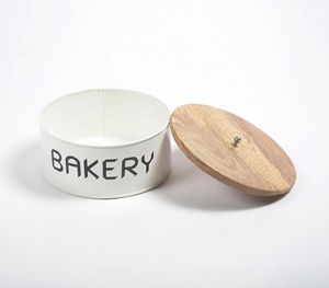 Customised Text Galvanized Iron Wide Storage <b>Jar</b> Bakery Use <b>Spice</b> Honey Freshness Free Logo Techniques Manufacturer Wholesaler - Product Image 3