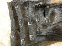 Extensions de cheveux à clipser, cheveux humains véritables, invisibles, sans couture, lisses, extensions de cheveux Remy, couleur personnalisée, livraison mondiale