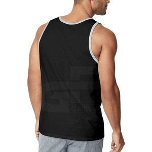 Débardeur de sport respirant à séchage rapide pour hommes avec impression de logo pour les vêtements d'entraînement de gymnastique d'été - Product Image 6