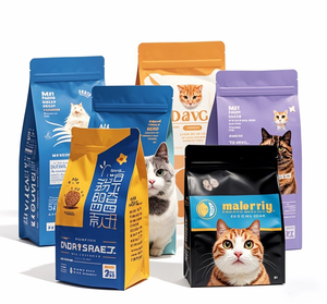 Tùy chỉnh 1kg 2kg 3kg 5kg 10kg 15kg 20kg đáy phẳng Mylar đứng lên túi chó mèo Cá Chim thức ăn vật nuôi bao bì túi có khóa kéo - Product Image 3