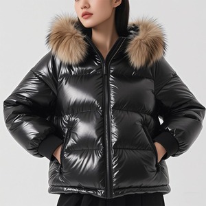 Chaqueta acolchada de invierno con logotipo personalizable 2025 para mujer, abrigo grueso a prueba de viento e impermeable de talla grande, abrigo cálido con diseño de burbujas - Product Image 6