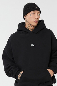 Sudaderas con Capucha Corta para Hombre, con Cremallera, Colores Personalizados, Gruesas, de Algodón, Estilo Holgado, Resistentes al Desgaste, Ropa Urbana para Hombre - Product Image 2