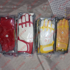 Nouveaux gants de frappeur de Baseball en cuir combiné de couleur pourpre et sarcelle quantité minimale de commande bas gants de frappeur de Baseball très durables antidérapants - Product Image 3