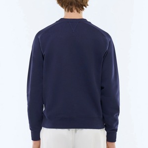 2025 recién llegado 100% sudaderas con capucha y sudaderas holgadas de algodón con costuras en contraste ropa de calle sudadera de Hip Hop de peso pesado - Product Image 5