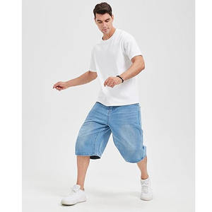 OEM Manufacturer of Custom Straight Vintage Denim Shorts for <b>Men</b> Women Formal Style Colored Wash Summer Fashion Streetwear - Product Image 3