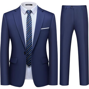 Traje de Hombre de Tweed de 2 Piezas, Corte Entallado, Doble Botonadura, Estilo Vintage en Beige, Blazer y Pantalones para Bodas - Product Image 1