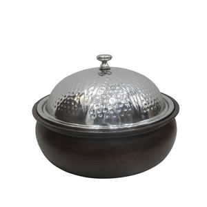 หม้ออุ่นอาหารโลหะดีไซน์คลาสสิกมาใหม่ดูมีสไตล์ไม่เหมือนใครอุปกรณ์ทำอาหาร - Product Image 5