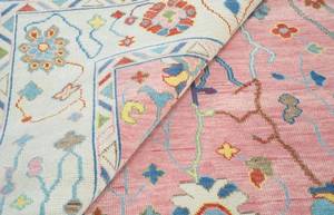 Handmade Luxury Muted Pink Abstract Cotton Rug High Quality Carpet for Home Decor for Living Room Office Door <b>Mat</b> Washable - Product Image 5