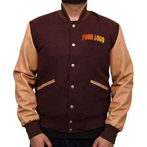 2025 abrigos con logotipo de chenilla personalizados para hombre, chaqueta universitaria de lana de béisbol Letterman Varsity, chaqueta universitaria de manga completa a granel en blanco Varsity - Product Image 1