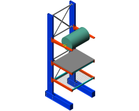 Étagère cantilever en acier robuste à 5 niveaux, haute densité, certifiée CE, capacité de 1500 kg/bras, galvanisée à chaud, vente en gros