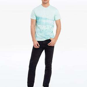 เสื้อยืดคอกลมผ้าฝ้าย 100% สำหรับผู้ชาย สไตล์ลำลอง แขนสั้น ระบายอากาศ แห้งเร็ว สีพื้น รับสกรีนลายแบบซับลิเมชั่น ไซส์ใหญ่ - Product Image 1