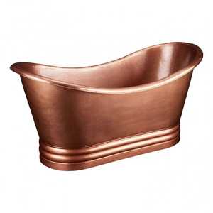 Copper <b>Bath</b> Tub with <b>Tin</b> Inner Free Stand Copper Bathroom Tubs Manufacturer of <b>Bath</b> Tub - Product Image 6