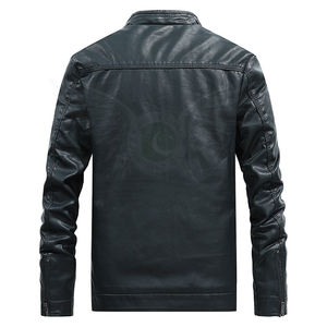 Veste en cuir véritable pour hommes, prix le plus bas, veste tendance en cuir véritable pour hommes, bricolage à la mode - Product Image 3