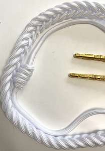 Aiguillette tactique de luxe sur mesure avec épingle de sûreté, en fil de bullion, couleurs personnalisées et service OEM - Product Image 4