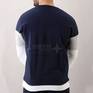 เสื้อกันหนาวผู้ชายสีพื้นระบายอากาศได้ดี ขายส่ง เสื้อสเวตเชิ้ตแฟชั่นยอดนิยมสำหรับผู้ชาย - Product Image 4