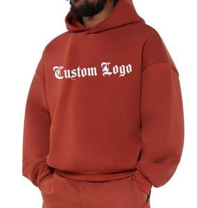 Personnalisé de haute qualité coton épais épais pull éponge français survêtement de haute qualité épaule tombante polaire sweat à capuche surdimensionné - Product Image 1