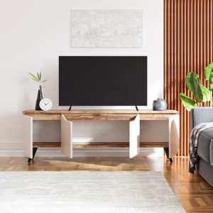 Turc luxe crème foncé Sonomo meuble TV européen moderne meubles en bois divertissement à domicile hôtel chambre salon salle à manger - Product Image 4